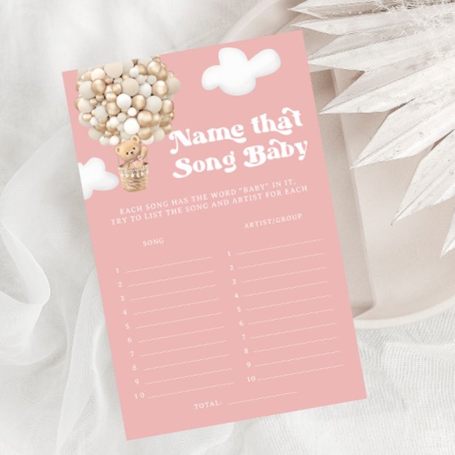 Teddy Bear Balloon That Song Girl Baby Shower Game (Creator Uploaded)