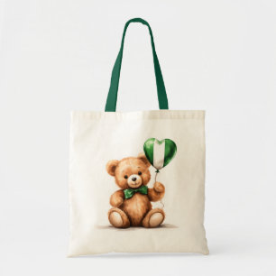 teddy bear & balloon with the Nigerian flag. Tote Bag