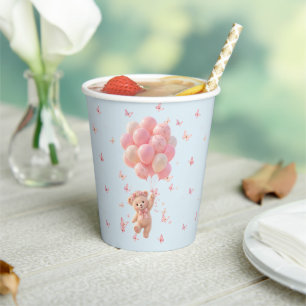 Teddy Bear Balloons Butterflies Paper Cups