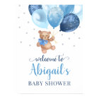 Teddy Bear Bearly Wait Welcome Baby Shower  Poster