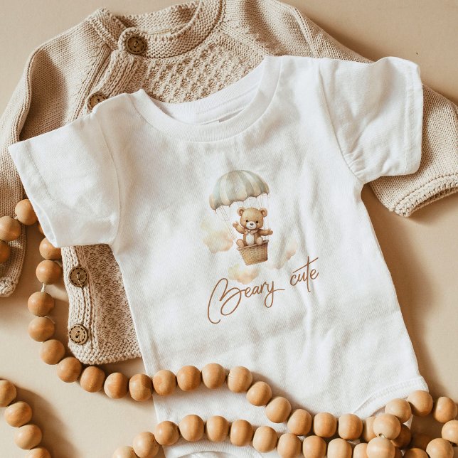 Teddy bear beary cute baby shower baby bodysuit (Creator Uploaded)
