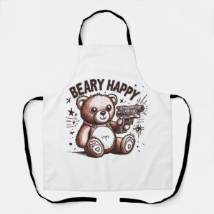 Teddy Bear Beary Happy Apron