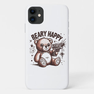 Teddy Bear Beary Happy iPhone 11 Case