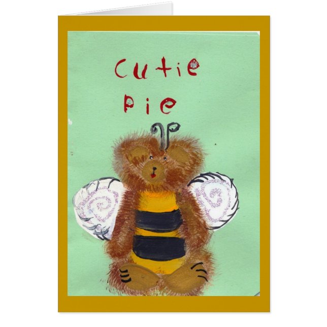 TEDDY BEAR BEE Card (Front)