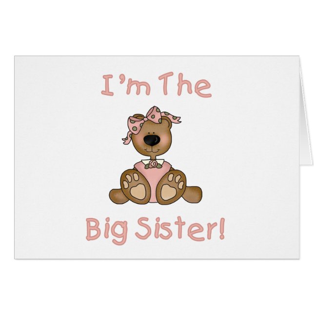 Teddy Bear Big Sister Tshirts and Gifts (Front Horizontal)