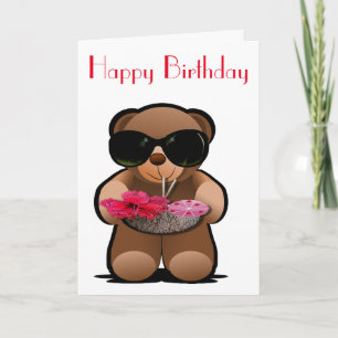 Teddy Bear Birthday Card