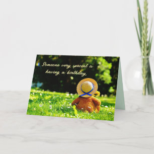 TEDDY BEAR BIRTHDAY CARD