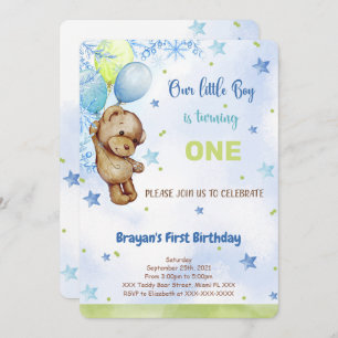 Teddy Bear Birthday Invitation