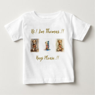 Teddy Bear Birthday Party Baby T-Shirt