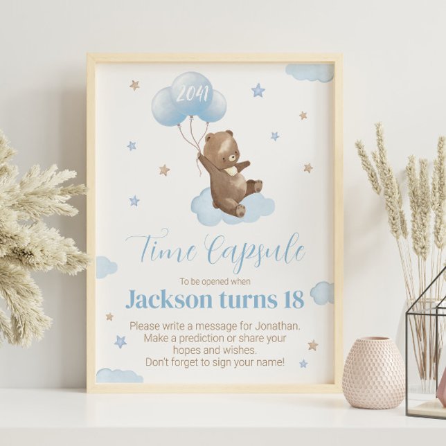 Teddy Bear Birthday Time Capsule sign (Creator Uploaded)