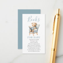 Teddy Bear Books for Baby Card