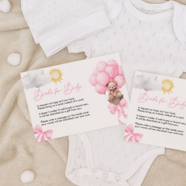 Teddy Bear Books For Baby Card (Creator Uploaded)