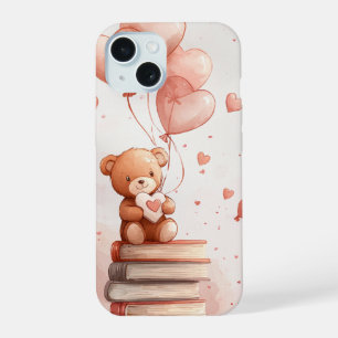 Teddy Bear & Books iPhone 15 Case