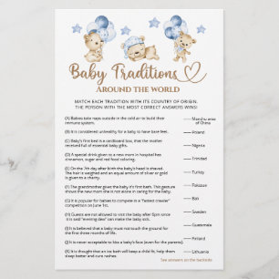 Teddy bear boy baby shower Baby Traditions