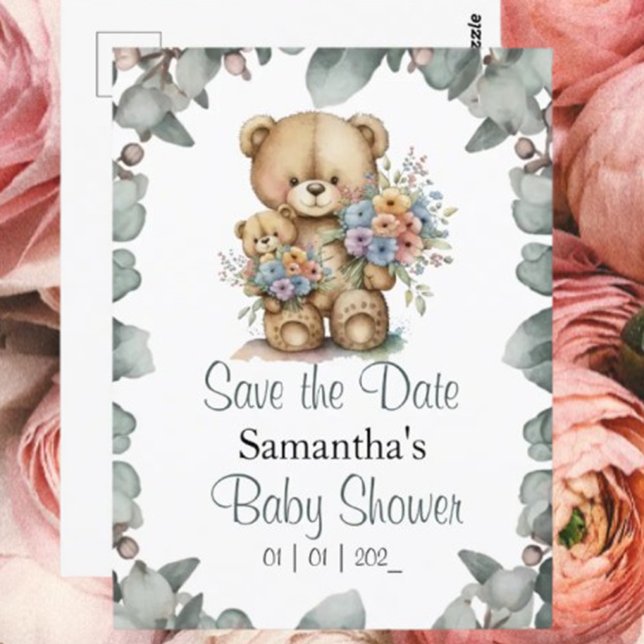 Teddy Bear Boy Baby Shower Theme (You're Invited to a Beary Cute Baby Shower!)