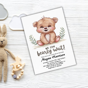 Teddy Bear Boy Girl Baby Shower Invitation