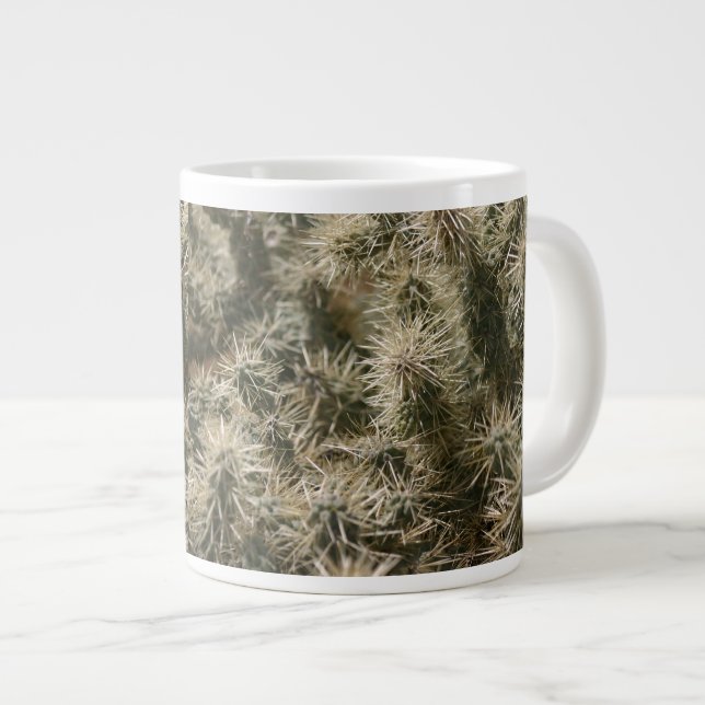 Teddy Bear Cactus Large Coffee Mug (Front Right)