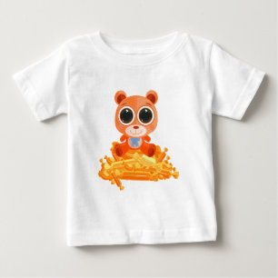 Teddy Bear - Candy Orange Baby T-Shirt