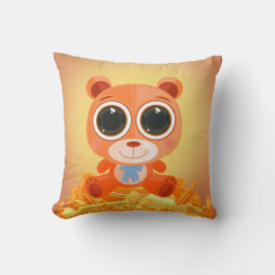 Teddy Bear - Candy Orange Cushion