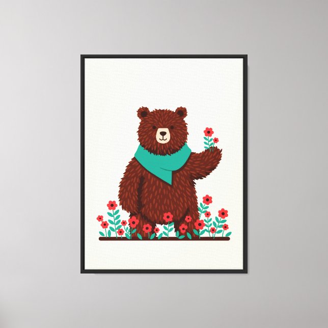 Teddy Bear Canvas Print (Front)
