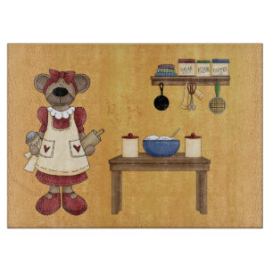 Teddy Bear Chef Cutting Board