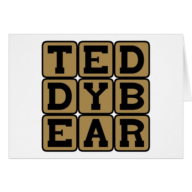 Teddy Bear, Child's Bed Mate (Front Horizontal)