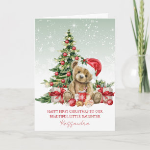 Teddy Bear Christmas Tree My 1st Christmas Card