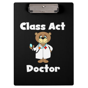Teddy Bear Class Act Doctor Clipboard