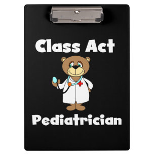 Teddy Bear Class Act Paediatrician Clipboard