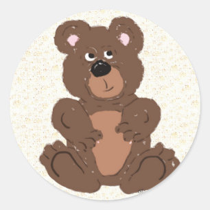 Teddy Bear Classic Round Sticker