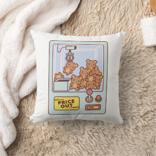 TEDDY BEAR CLAW MACHINE CUSHION