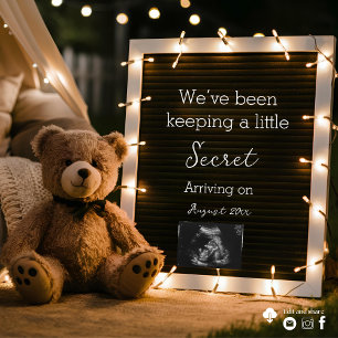 Teddy Bear Cosy Night Pregnancy Announcement
