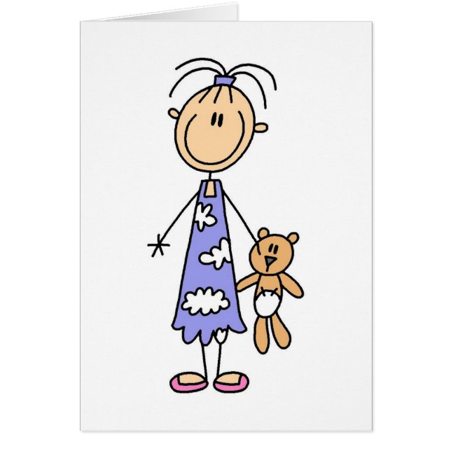 Teddy Bear Cuddle Buddy Card (Front)