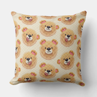 Teddy bear cushion