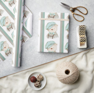 Teddy Bear Cute Adorable Whimsy Sweet Baby Animals Wrapping Paper