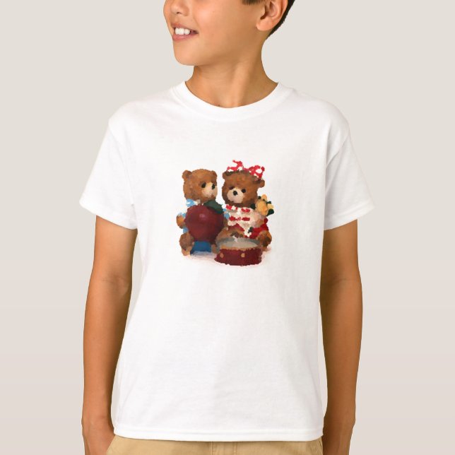 Teddy bear cute pair T-Shirt (Front)