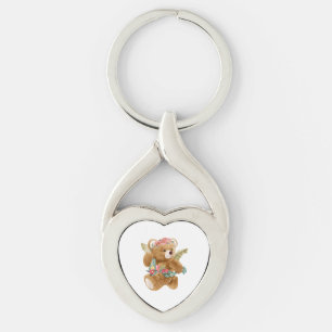 Teddy Bear Day - Celebrate Cuddles and Comfort! Key Ring