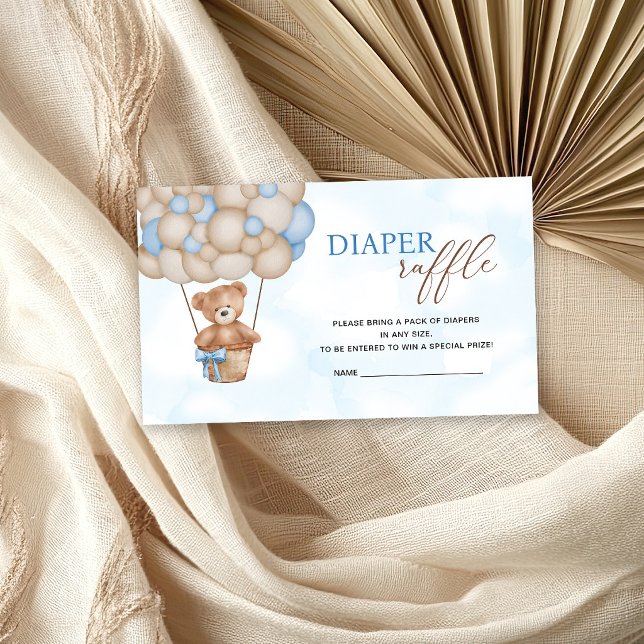 Teddy Bear Diaper Raffle Enclosure Card (Creator Uploaded)