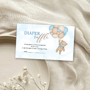 Teddy Bear Diaper Raffle Enclosure Card