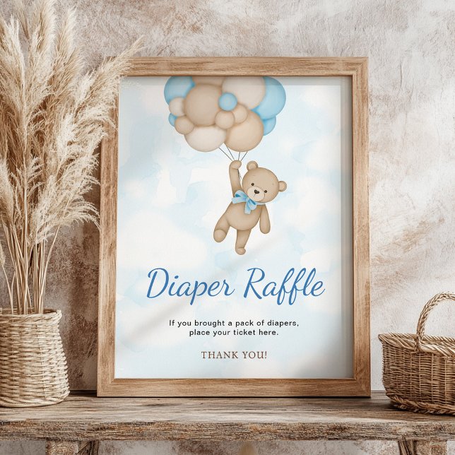 Teddy Bear Diaper Raffle Poster (Creator Uploaded)