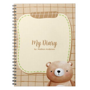 Teddy Bear Diary  Notebook