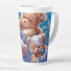 Teddy Bear Digital Art Latte Mug