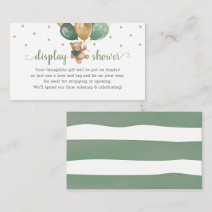 Teddy Bear Display Shower Insert for Invitation