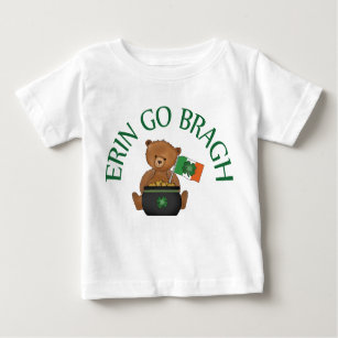 Teddy Bear Erin Go Bragh Baby T-Shirt