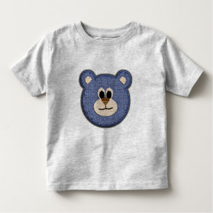 Teddy Bear Face (boy) Toddler T-Shirt