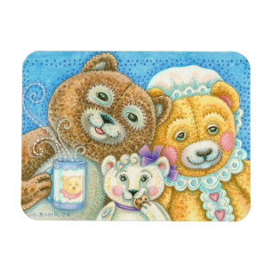 TEDDY BEAR FAMILY MAGNET *Customise