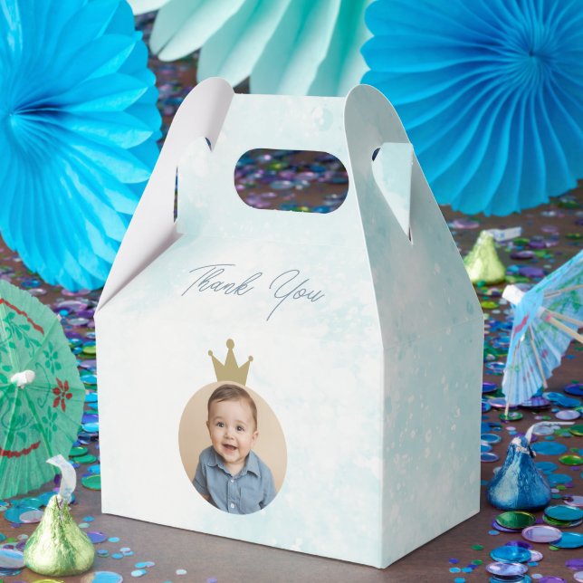 Teddy Bear Favour Box, Custom Text & Photo Box (Party)