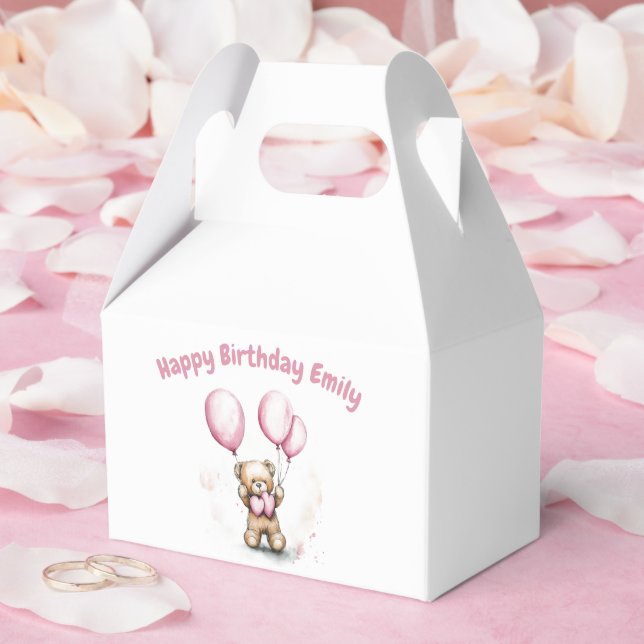 Teddy Bear Favour Boxes for Birthday (Wedding)