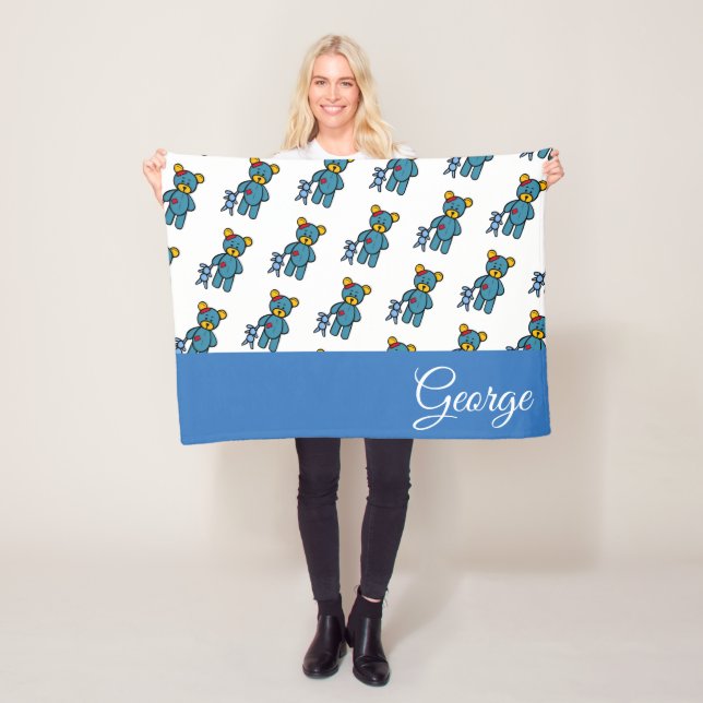 Teddy Bear Fleece Blanket (In Situ)