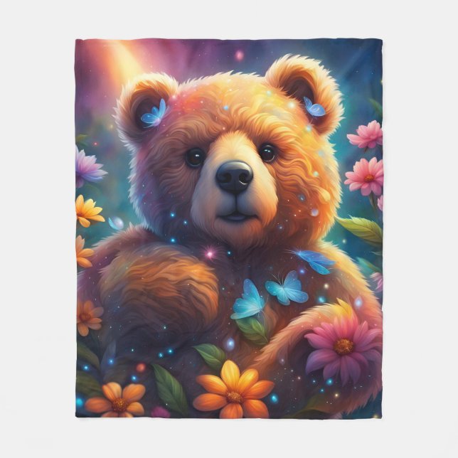 Teddy Bear Fleece Blanket (Front)